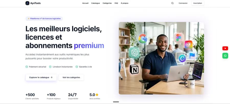 Aperçu du site AyoTools