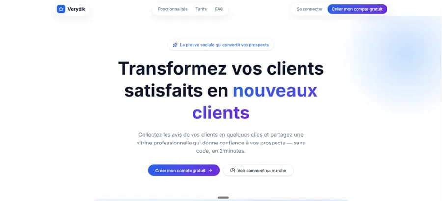 Aperçu du site Verydik